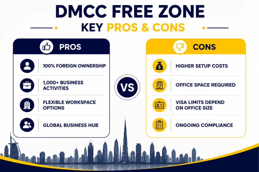 DMCC Free Zone Pros and Cons